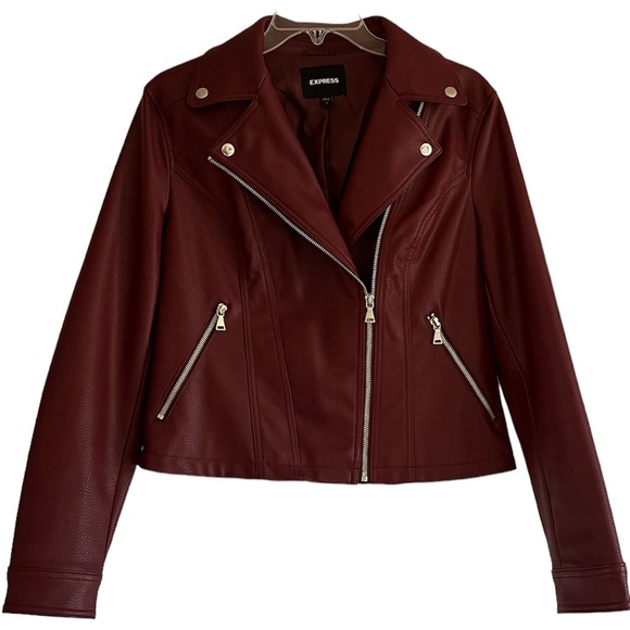 Express Jackets & Blazers - NWOT Express faux leather moto jacket